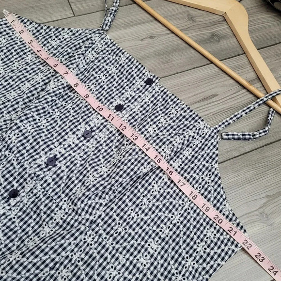 Marilyn Monroe Women's Gingham Embroidered Midi Button-Up Dress Size 20W - Picture 13 of 14